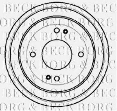 BORG & BECK bbr7060 -  Тормозной барабан